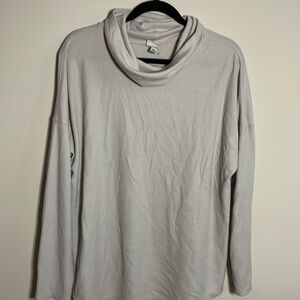 Cowl neck long sleeve top